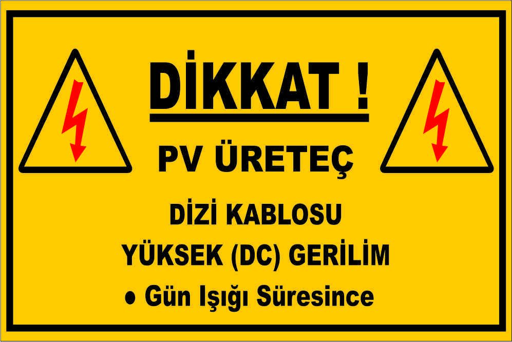 Uyarı Levhası Model:45