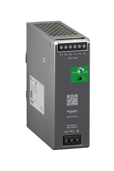 Schneider (ABLS1A12100) POWER SUPPLY 12V 10A 1PH OPTIMIZED