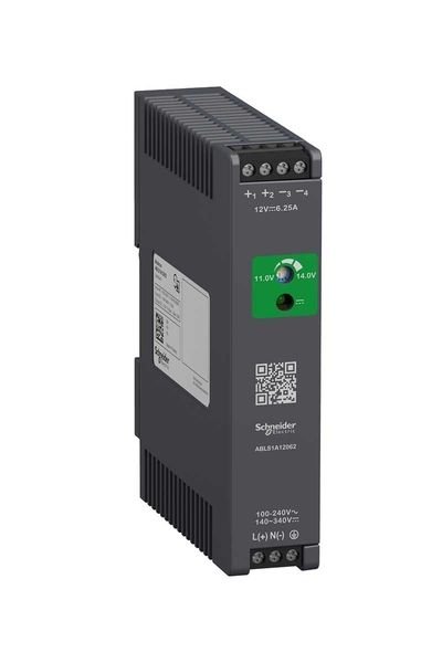Schneider (ABLS1A12062) POWER SUPPLY 12V 6.2A 1PH OPTIMIZED