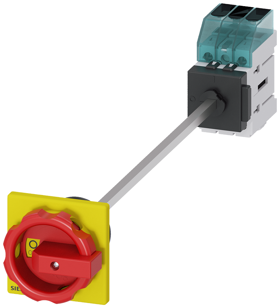 Siemens 3LD3448-0TK53 3LD3 ACİL STOP ŞALTERLERİ, DİPTEN TESPİTLİ TAHRİK KOLU, KİLİTLEMELİ, KAPI BAĞLANTILI, SARI/KIRMIZI 63A  22 KW