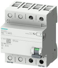 Siemens 5SV3624-4 SIQUENCE SERİSİ HATA AKIMI KORUMA ANAHTARI (FREKANS KONVERTÖRLERİ, UPS SİSTEMLERİ, TIBBİ CİHAZLAR vs); 40A; 230V; 300mA; 1FAZ+NÖTR; TİP B,K, 70mm