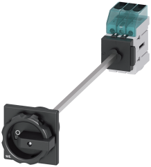 Siemens 3LD3448-0TK51 3LD3 ACİL STOP ŞALTERLERİ, DİPTEN TESPİTLİ TAHRİK KOLU, KİLİTLEMELİ, KAPI BAĞLANTILI, SİYAH 63A  22 KW
