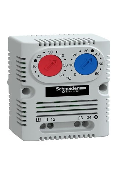 Schneider (NSYCCOTHD) Çiftli  termostat (NO - NC) (ºC)