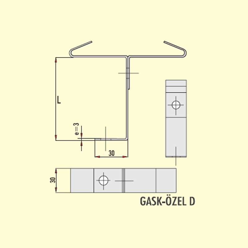 Gersan Profil Askı Elemanı