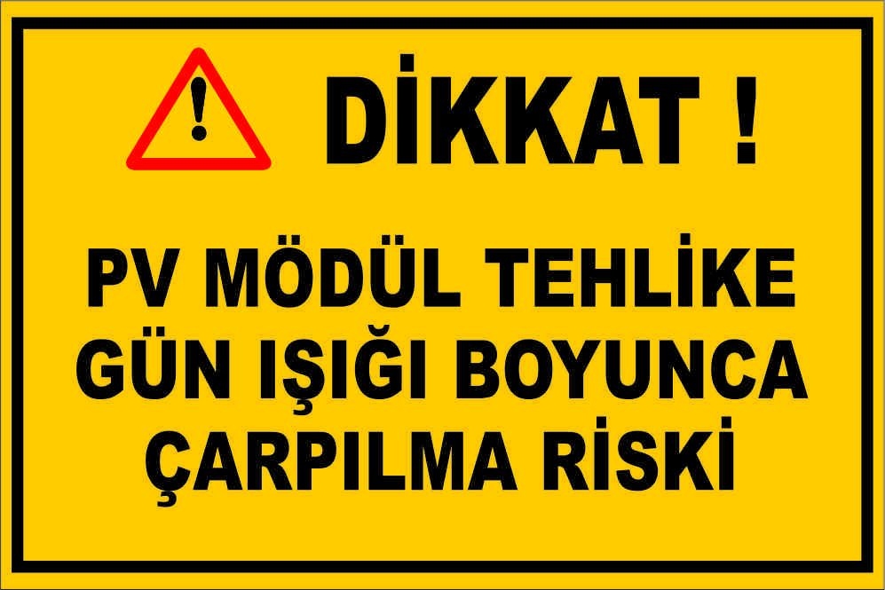 Uyarı Levhası Model:30