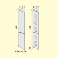 Gersan Destek Elemanı (NPL 50x50x5)
