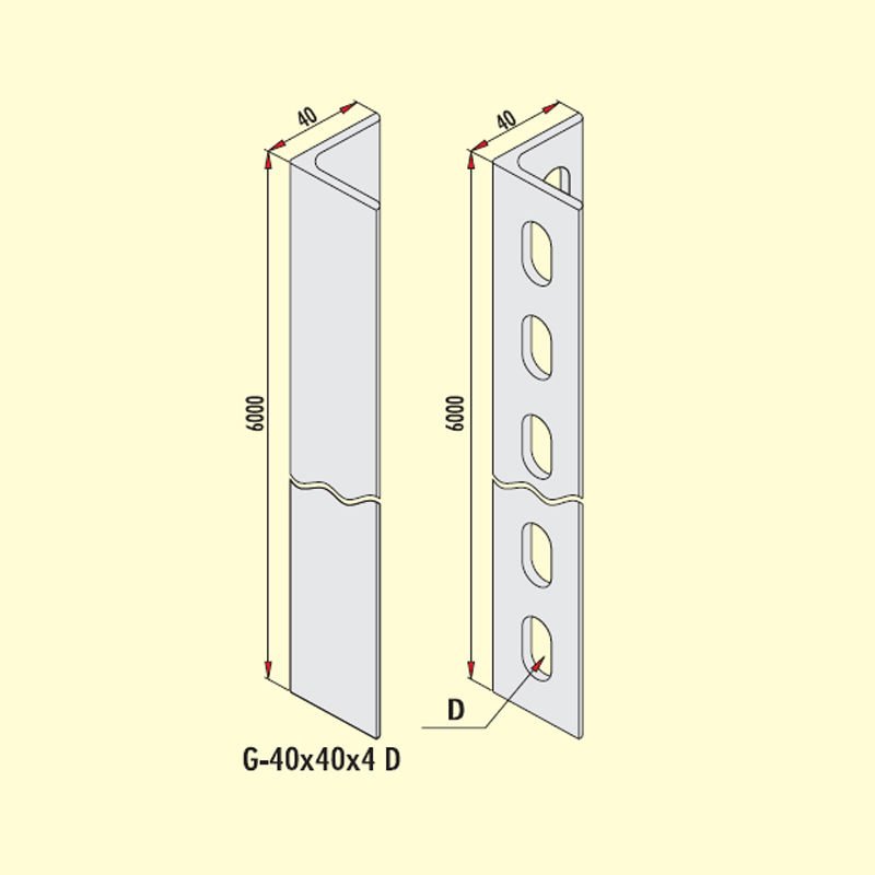 Gersan Destek Elemanı (NPL 40x40x4)