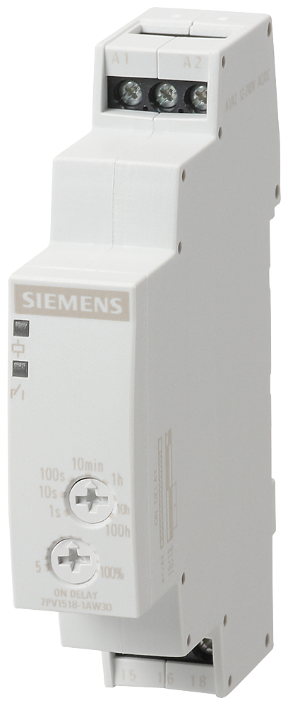 Siemens 7PV1518-1AW30 7PV1 Çekmede Gecikmeli Zaman Rölesi, 1CO Kontak
