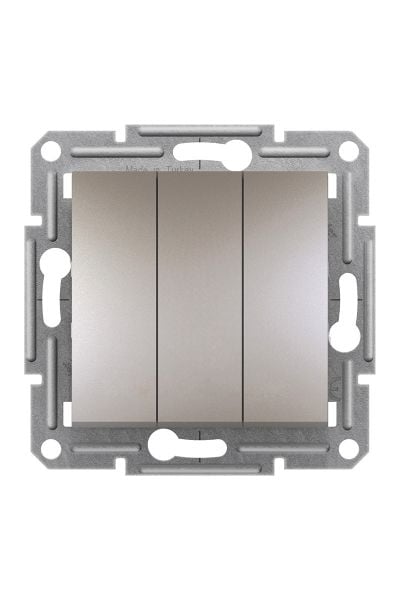 Schneider (EPH2100169) Asfora Üçlü Anahtar - Bronz