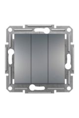 Schneider (EPH2100162) Asfora Üçlü Anahtar - Çelik