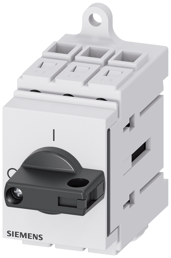 Siemens 3LD3130-0TK11 3LD3 ACİL STOP ŞALTERLERİ, RAYA/PANOYA MONTE EDİLEBİLİR TAHRİK KOLU, SİYAH 25A  9 KW