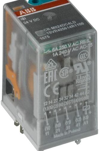 ABB 1SVR405613R1000 CR-M024DC4 Pluggable interface relay