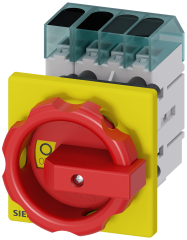 Siemens 3LD3054-0TL53 3LD3 ACİL STOP ŞALTERİ, ÖNDEN TESPİTLİ  SARI/KIRMIZI, SARI/KIRMIZI 16A  7.5 KW 3+N