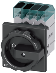 Siemens 3LD3054-0TL51 3LD3 ACİL STOP ŞALTERİ, 3 FAZ+NÖTR ÖNDEN TESPİTLİ TAHRİK KOLU SİYAH, 16A 7,5 KW