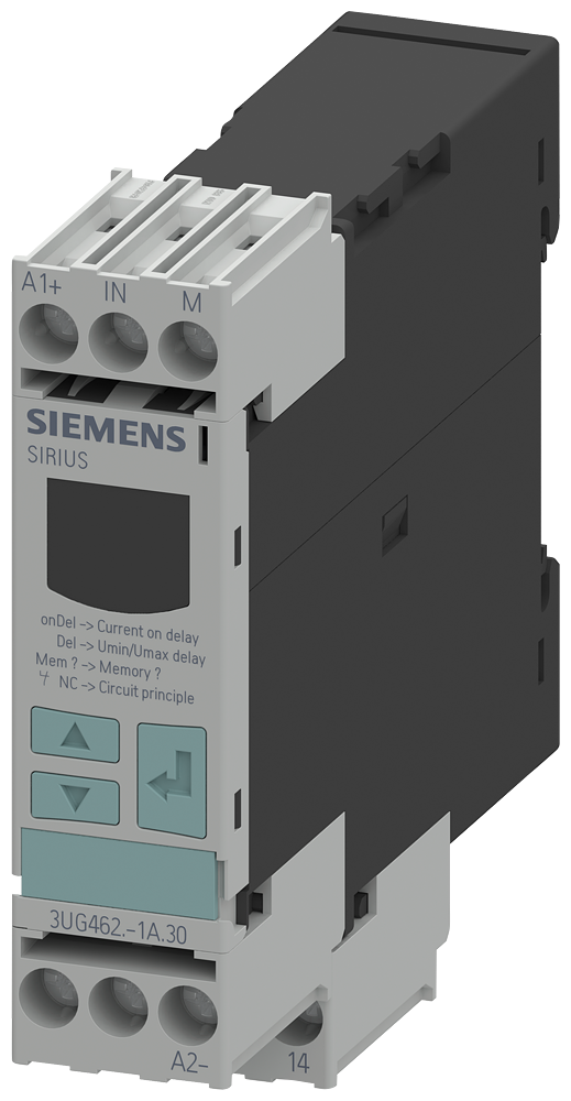 Siemens 3UG4622-1AW30 3UG Düşük/Yüksek Akım İzleme Rölesi, 1CO Kontak