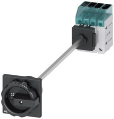 Siemens 3LD3048-0TL51 3LD3 ACİL STOP ŞALTERLERİ, 3 FAZ+NÖTR, DİPTEN TESPİTLİ TAHRİK KOLU, KİLİTLEMELİ, KAPI BAĞLANTILI, SİYAH 16A  7,5 KW