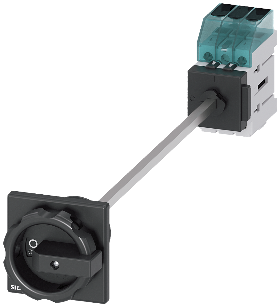 Siemens 3LD3048-0TK51 3LD3 ACİL STOP ŞALTERLERİ, DİPTEN TESPİTLİ TAHRİK KOLU, KİLİTLEMELİ, KAPI BAĞLANTILI, SİYAH 16A  7,5 KW