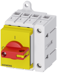 Siemens 3LD3030-0TL13 3LD3 ACİL STOP ŞALTERLERİ, RAYA/PANOYA MONTE EDİLEBİLİR, SARI/KIRMIZI 16A 7,5KW 3+N