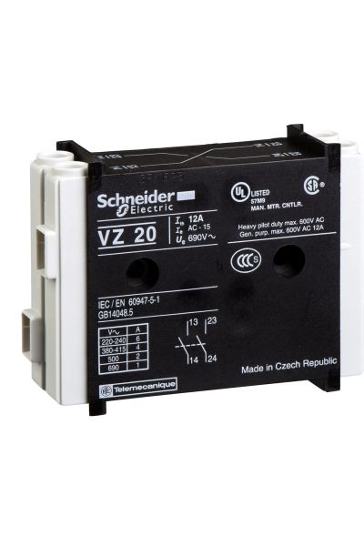 Schneider (VZ20) TeSys VARIO Yardımcı kontak bloğu 1NA+1NA