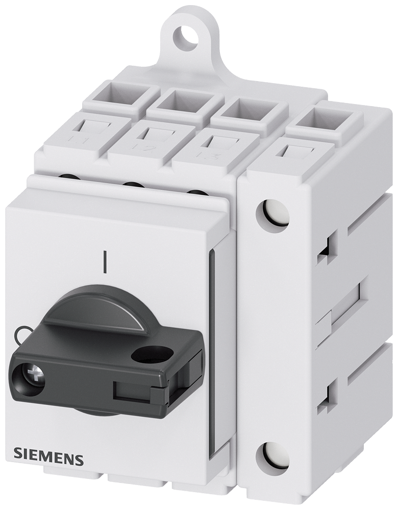 Siemens 3LD3030-0TL11 3LD3 ACİL STOP ŞALTERLERİ, 3 FAZ+NÖTR, RAYA/PANOYA MONTE EDİLEBİLİR TAHRİK KOLU, SİYAH 16A  7,5KW