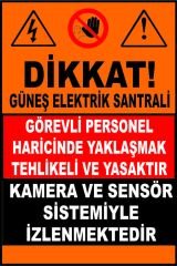 Uyarı Levhası Model:5
