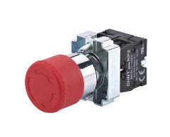 Chint (574337) Işıklı Yaylı Buton,LED'li 24 VAC 1NA+1NK Beyaz