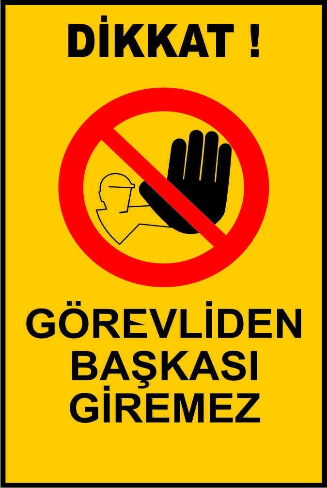 Uyarı Levhası Model:4