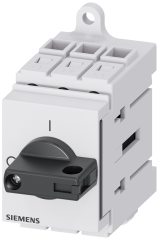 Siemens 3LD3030-0TK11 3LD3 ACİL STOP ŞALTERLERİ, RAYA/PANOYA MONTE EDİLEBİLİR TAHRİK KOLU, SİYAH 16A  7,5KW