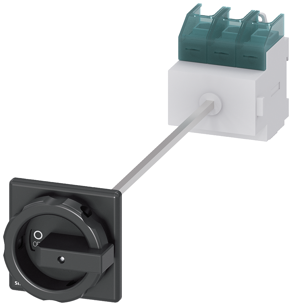 Siemens 3LD2814-0TK51 ACİL STOP ŞALTERLERİ TAHRİK KOLU SİYAH, DİPTEN TESPİTLİ, KİLİTLEMELİ, KAPI BAĞLANTILI,  A125  45 KW