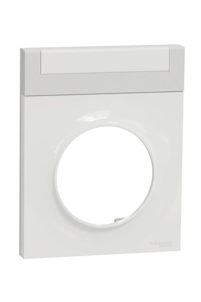 Schneider (S520732) Odace Etiket Tutucu Çerçeve - Beyaz