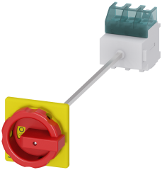 Siemens 3LD2514-0TK53 ACİL STOP ŞALTERLERİ TAHRİK KOLU SARI/KIRMIZI, DİPTEN TESPİTLİ, KİLİTLEMELİ, KAPI BAĞLANTILI,  A 63  22 KW
