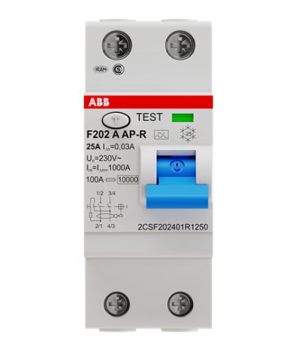 ABB 2CSF202401R1250 F202 A-25/0.03 AP-R