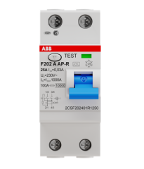 ABB 2CSF202401R1250 F202 A-25/0.03 AP-R
