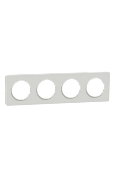 Schneider (S520808R) Odace Touch Dokulu Beyaz Dörtlü Çerçeve