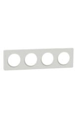 Schneider (S520808R) Odace Touch Dokulu Beyaz Dörtlü Çerçeve