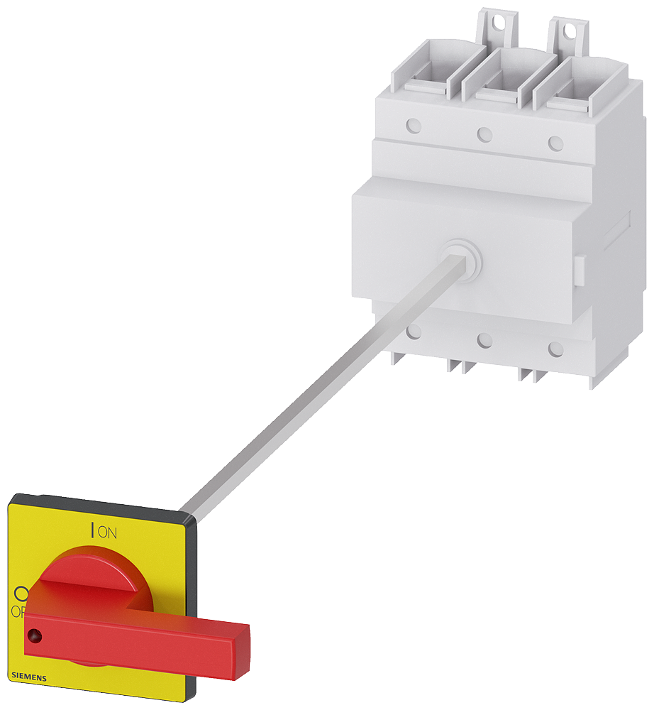 Siemens 3LD2418-0TK13 ACİL STOP ŞALTERLERİ TAHRİK KOLU SARI/KIRMIZI, DİPTEN TESPİTLİ, KİLİTLEMELİ, KAPI BAĞLANTILI,  A 250  132 KW