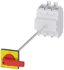 Siemens 3LD2318-0TK13 3LD2 ACİL/STOP ŞALTERİ; Sarı-kırmızı, Dipten Tespitli, Kilitlemeli, Kapı Bağlantılı, 3 ana kontakt, 160A