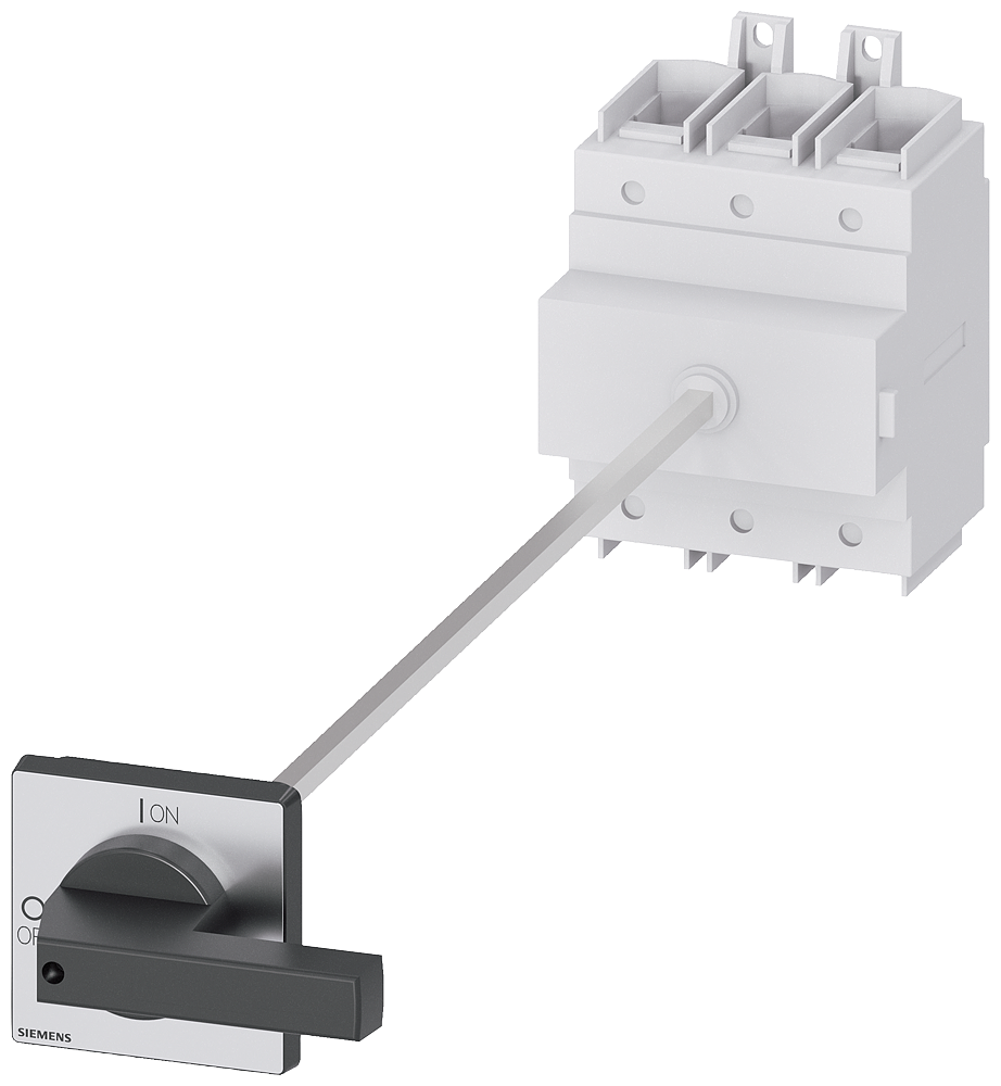Siemens 3LD2318-0TK11 3LD2 ANA ŞALTERİ; Sİyah, Dipten Tespitli, Kilitlemeli, Kapı Bağlantılı, 3 ana kontakt, 160A