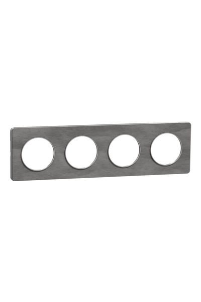 Schneider (S530808V) Odace Touch Arduaz Dörtlü Çerçeve - Alüminyum