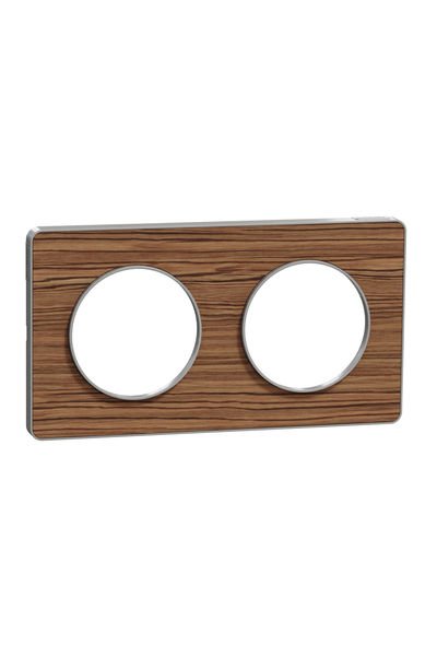 Schneider (S530804P) Odace Touch Venge İkili Çerçeve - Alüminyum