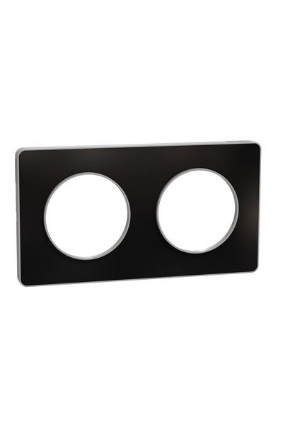 Schneider (S530804K1) Odace Touch Metal Ayna İkili Çerçeve - Alüminyum