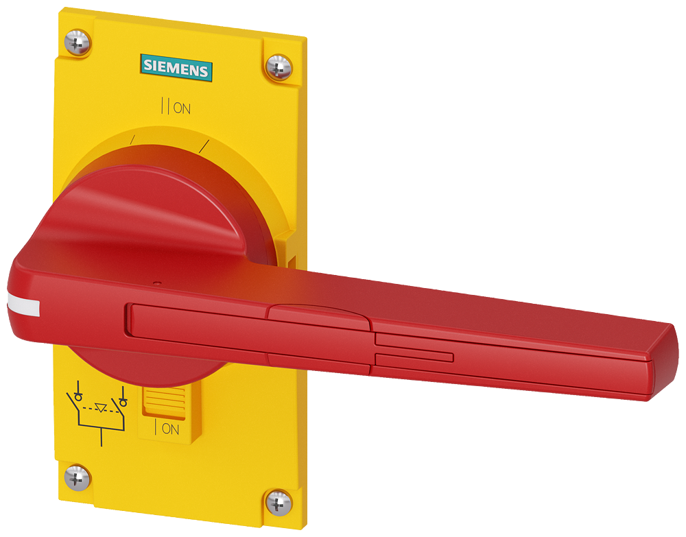 Siemens 3KC9501-2 3KC TİPİ YÜK KESİCİ AKSESUARI, TAHRİK KOLU (SARI KIRMIZI/ACİL STOP TİPİ), BOY 5