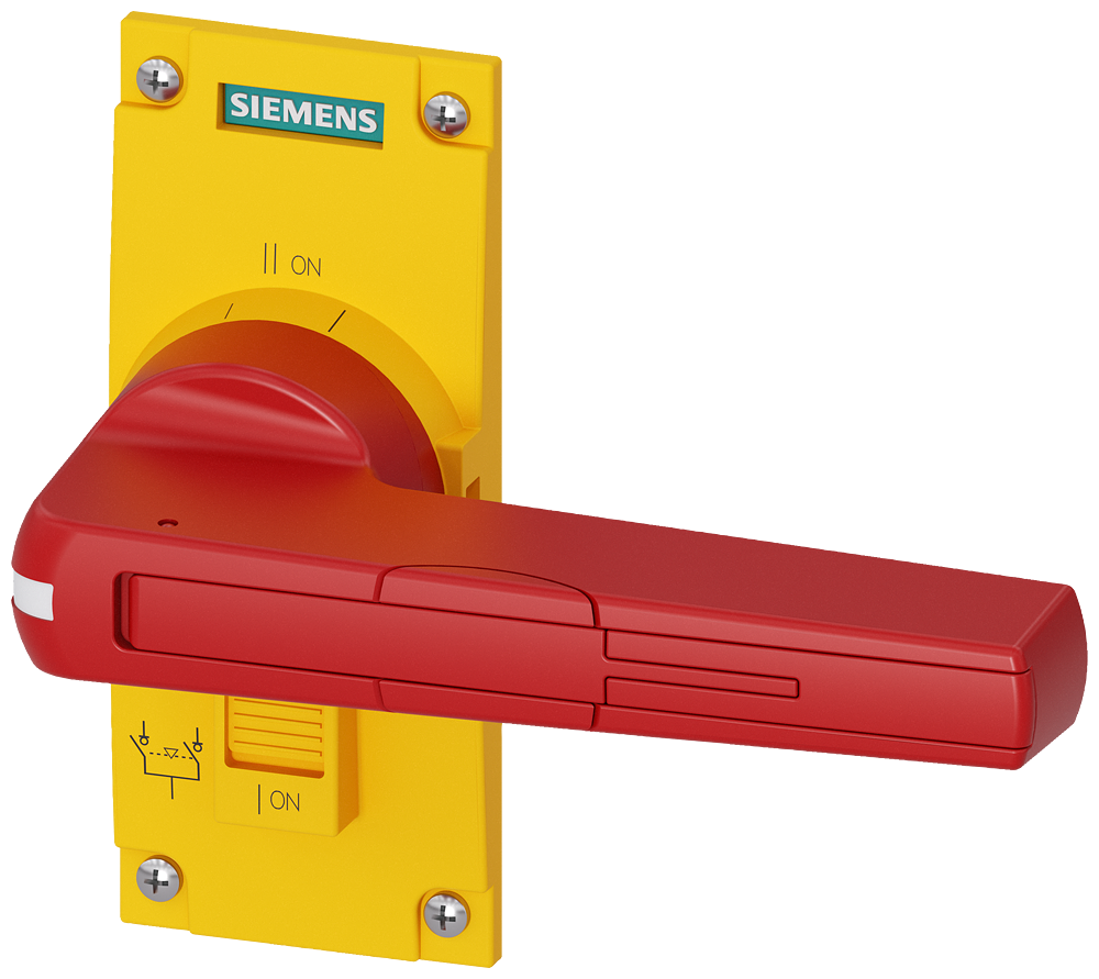 Siemens 3KC9401-2 3KC TİPİ YÜK KESİCİ AKSESUARI, TAHRİK KOLU (SARI KIRMIZI/ACİL STOP TİPİ), BOY 4