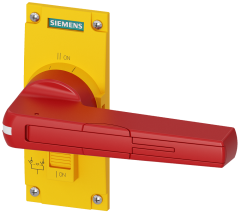 Siemens 3KC9401-2 3KC TİPİ YÜK KESİCİ AKSESUARI, TAHRİK KOLU (SARI KIRMIZI/ACİL STOP TİPİ), BOY 4