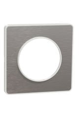 Schneider (S520802J) Odace Touch Metal Tekli Çerçeve - Beyaz