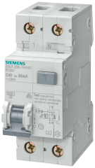 Siemens 5SU1353-1KK06 HATA AKIMI KORUMA ANAHTARLI N OTOMAT-FI/LS (KAÇAK AKIM KORUMA RÖLELİ >N< OTOMAT); C6A; 4.5kA; 240V; 30mA; MONOFAZE