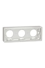 Schneider (NU800618) Yeni Unica Studio 3lü Sıva-üstü Montaj Kasası Beyaz