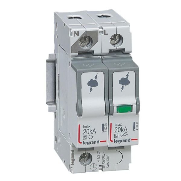 Legrand (412224) Sayaç sonrası için parafudr Tip 2 C tipi Imax 20kA Up:1.2kV 1