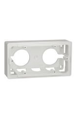 Schneider (NU800418) Yeni Unica Studio 2li Sıva-üstü Montaj Kasası Beyaz