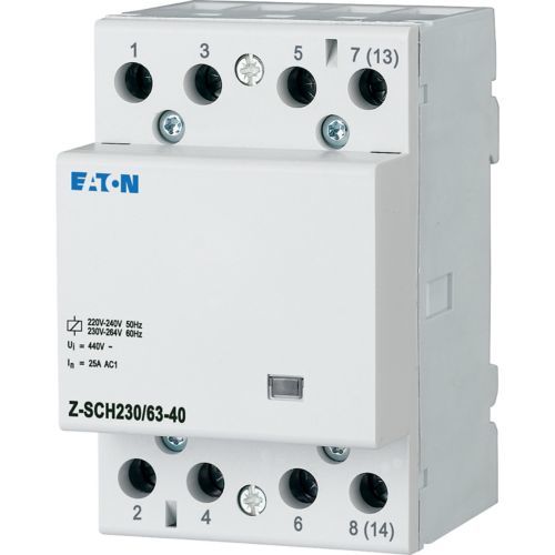 Eaton Z-SCH230/63-40 Ray Tipi Kontaktör 63A 230VAC, 4NA (248856)